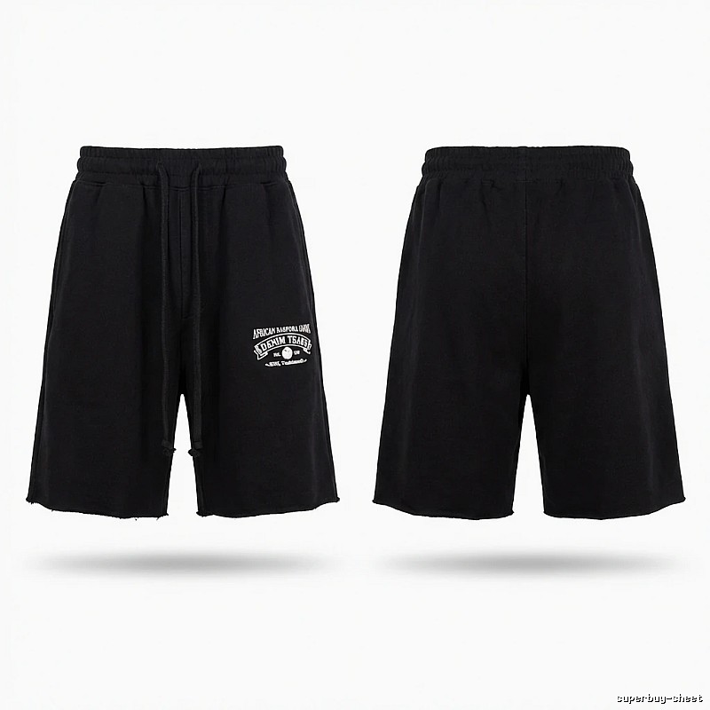 American casual black shorts of DENIM TEARS