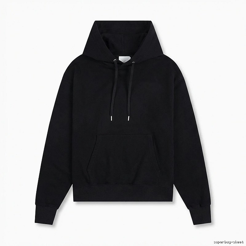 AMI Basic Style Simple Black Hoodie
