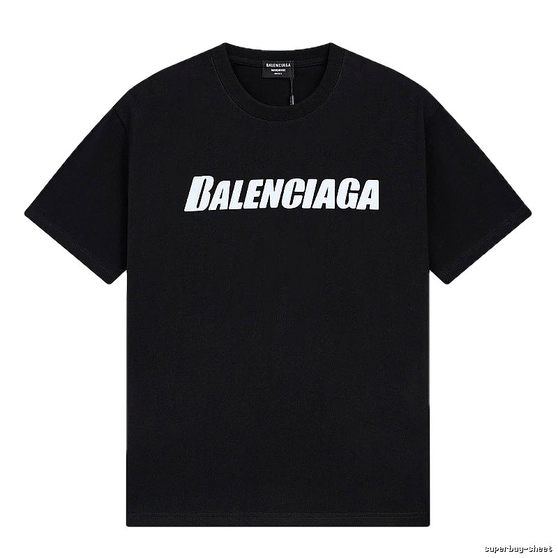 Balenciaga minimalist style black T-shirt