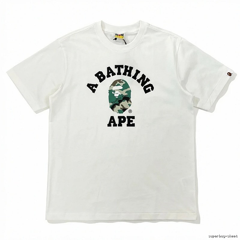 Bape Ape Camo Style White T-shirt