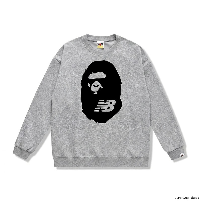 Bape Ape Head Grey Sweatshirt