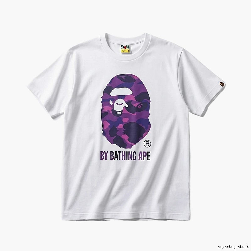Bape camouflage style white T-shirt