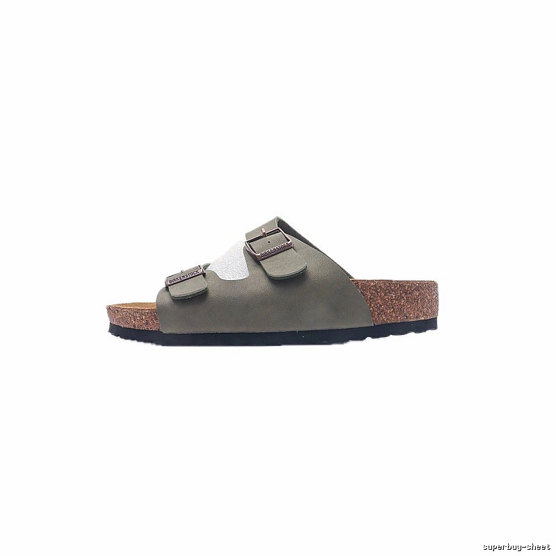 Birkenstock Arizona Casual-style Olive Green Slide Sandals