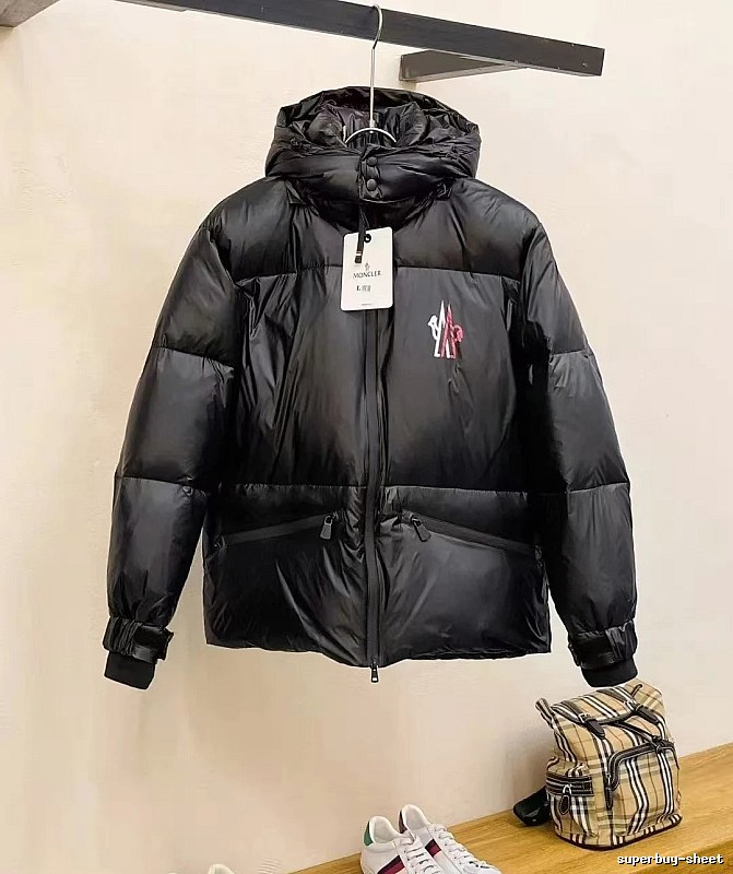 Black AMI Hooded Puffer Jacket for Layered Winter Looks