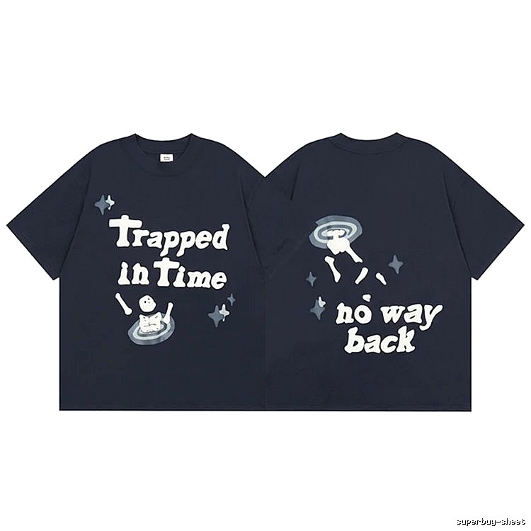 Broken Hearts Raised-Print Graphic Navy Style Bpi03 Graphic T-Shirt Casual Layering