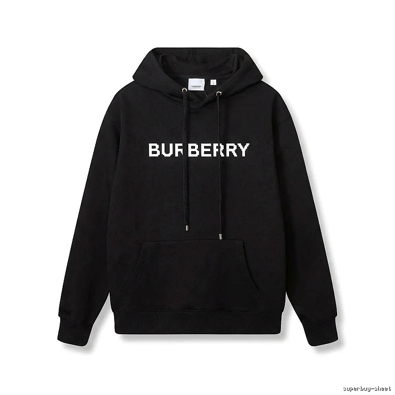 Burberry pixel-style black sweatshirt
