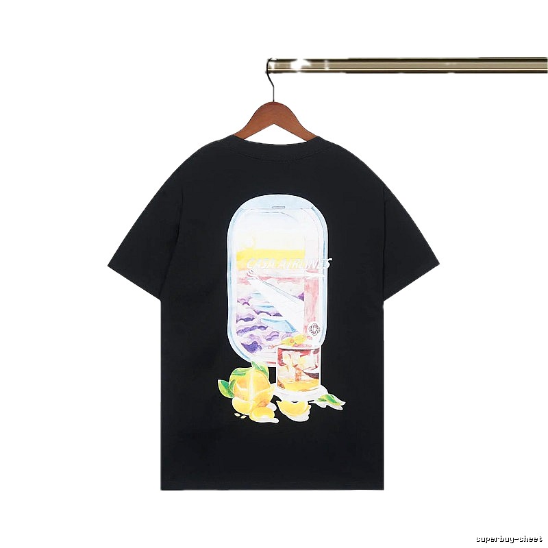 Casablanca Aviation Series Trendy Cool Black T-shirt