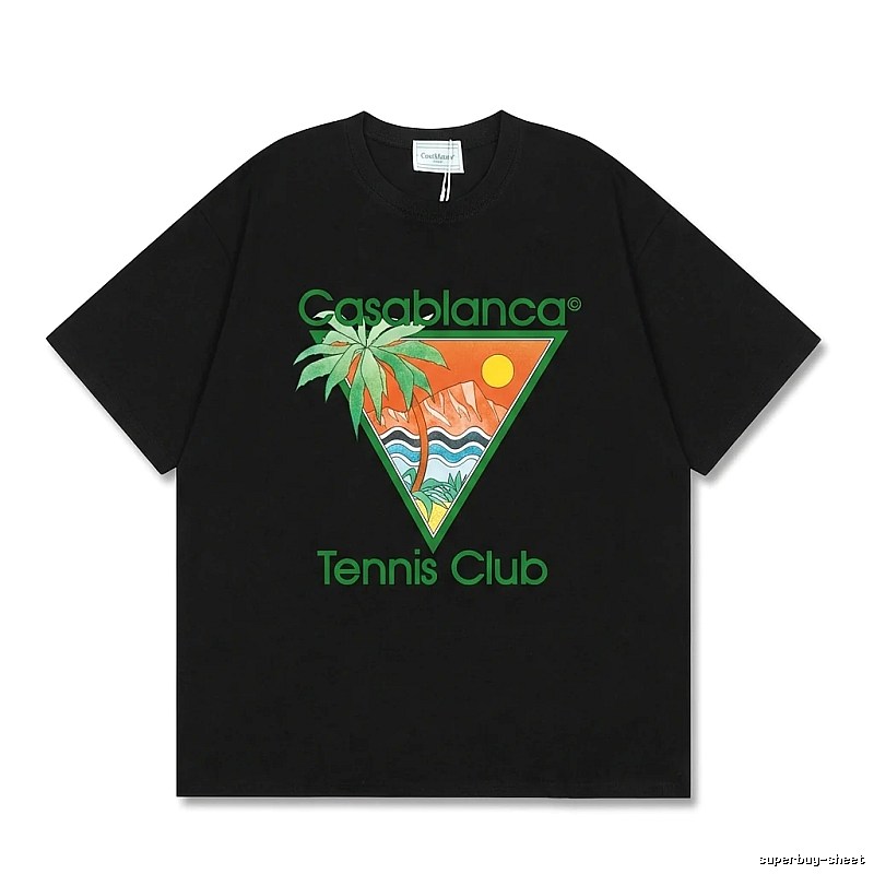 Casablanca Tropical Style Black T-shirt