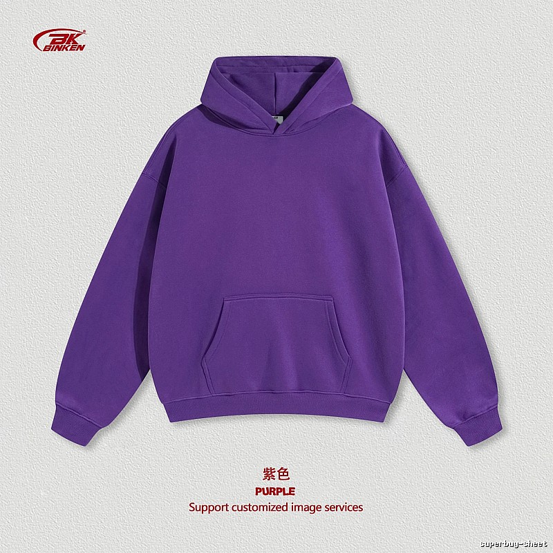 Classic Pullover hoodie Navy Blank Kangaroo with Travel-Friendly Style