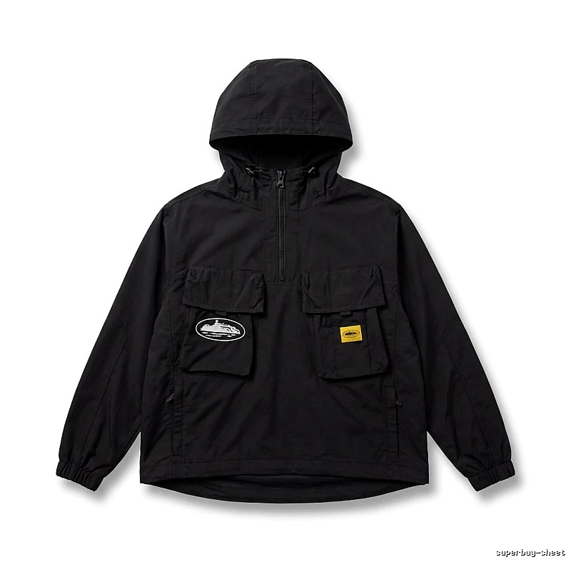 Corteiz Workwear Style Black Jacket