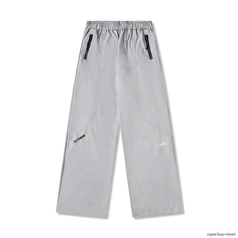 Corteiz Workwear Style Light Grey Trousers