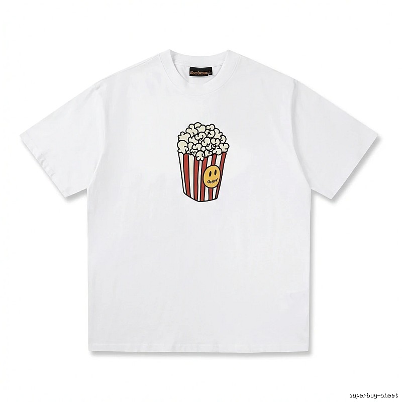 DREW Popcorn Print White T-shirt