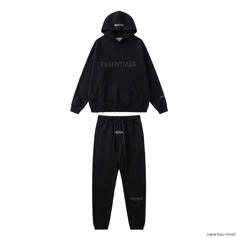 ESSENTIALS casual style black suit