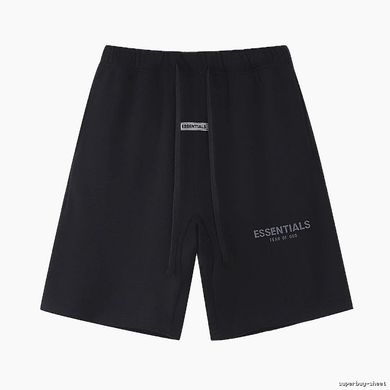 ESSENTIALS minimalist style black shorts