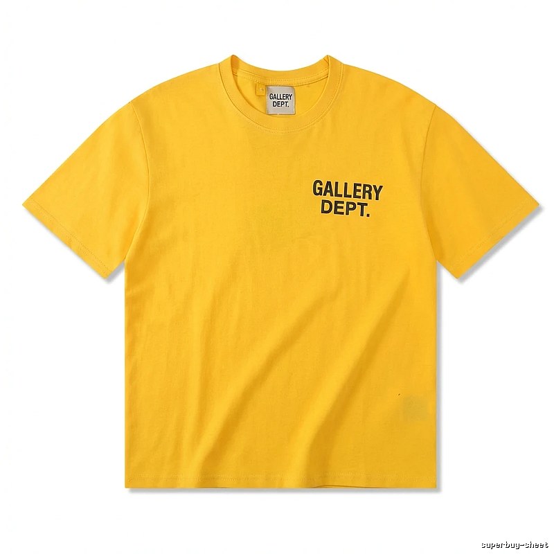 Gallery Dept. Alphabet Style Yellow T-shirt