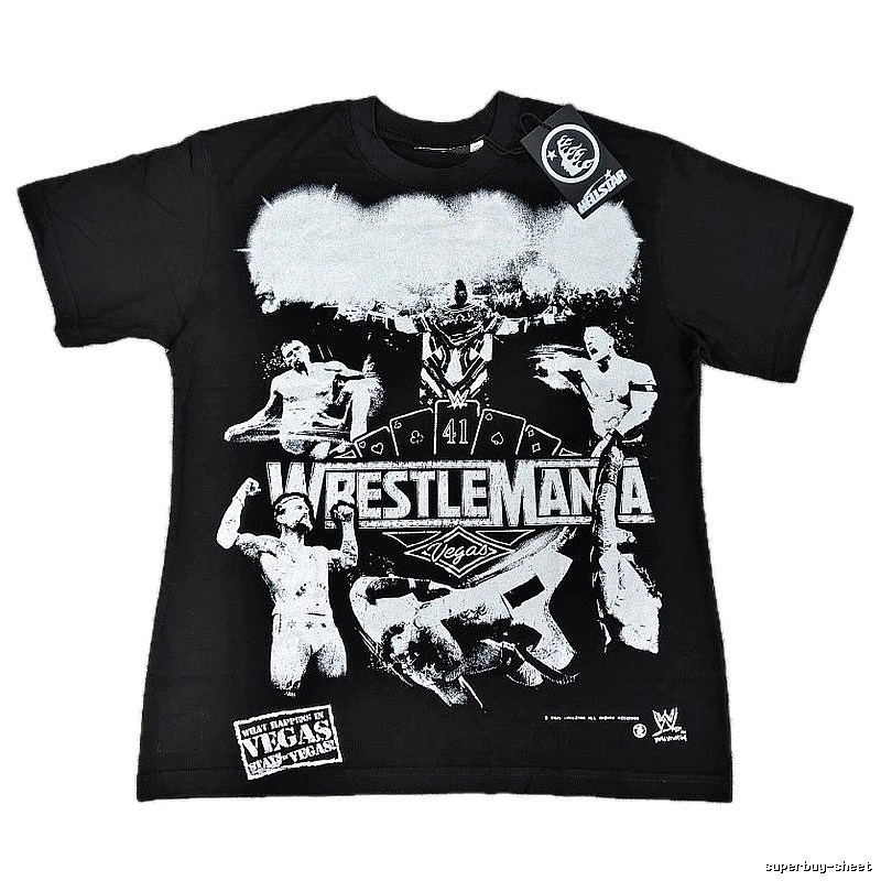 Hellstar WrestleMania Street Style Black T-Shirt