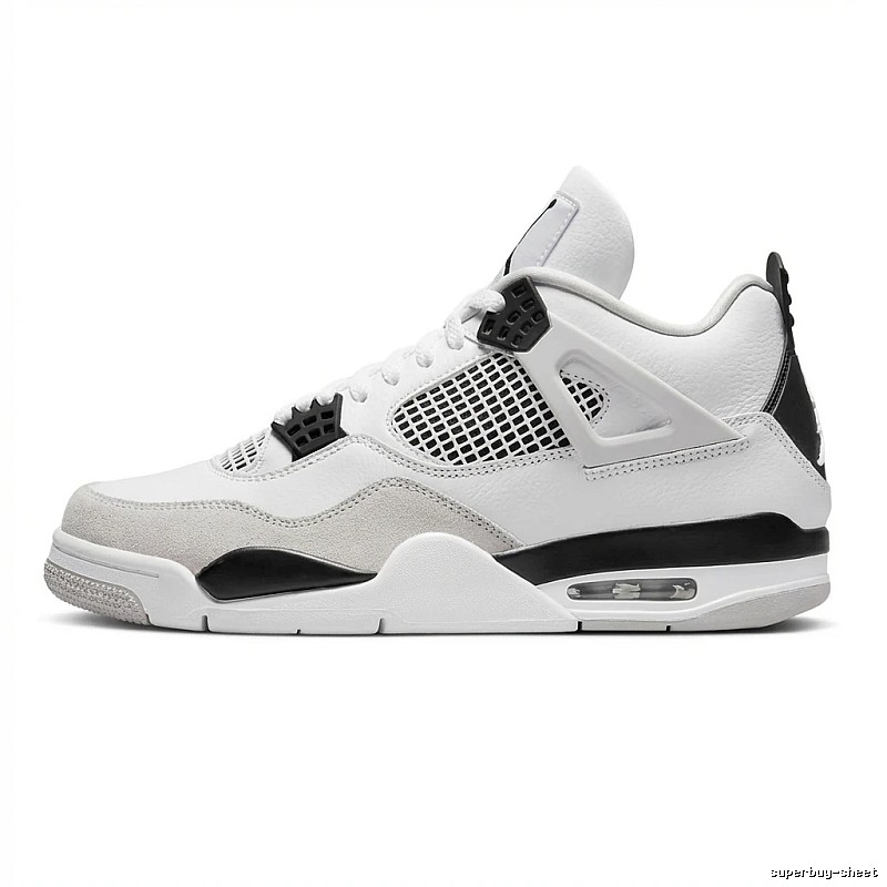 Jordan AJ4 Black and White Retro Sports Shoes
