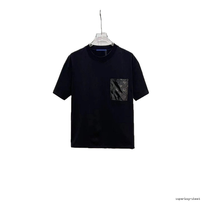 Louis Vuitton Monogram Casual Style Black T-Shirt