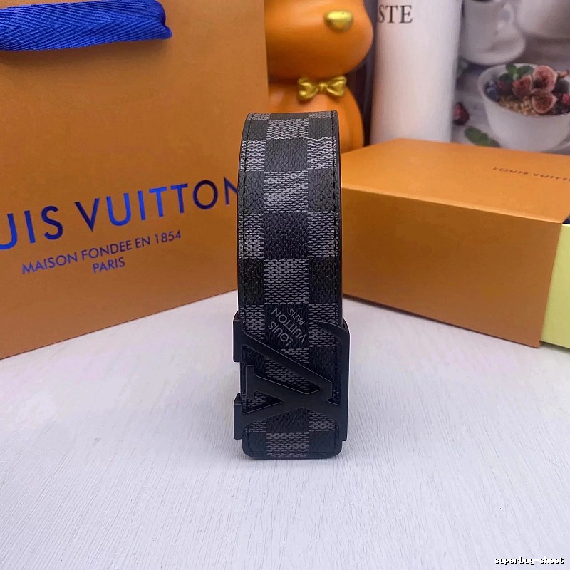 Louis Vuitton Photo-Ready Hardware Detail Monogram Belt Commuter Look