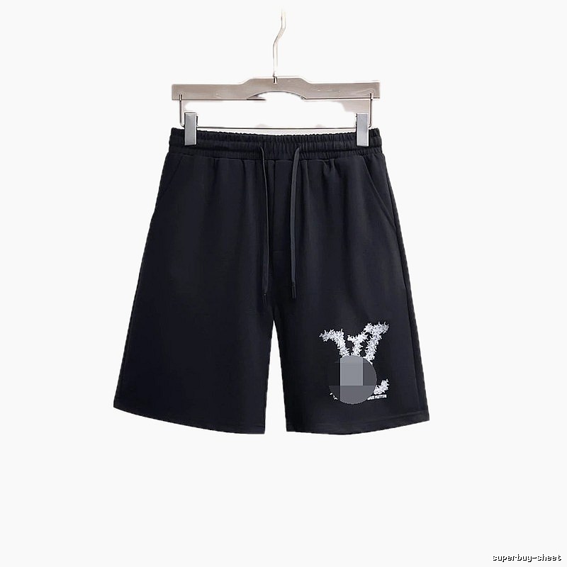Louis Vuitton Printed Casual Black Shorts