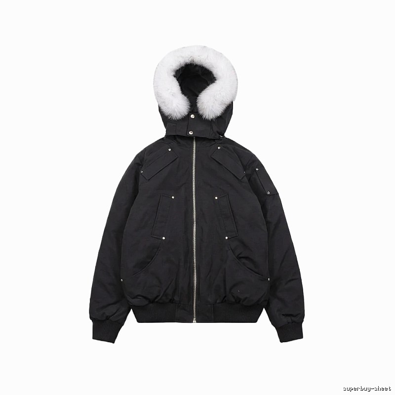 Michael Kors black utility-style down jacket