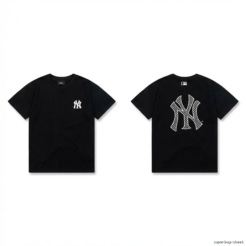 MLB NY Series Trendy and Cool Style Black T-shirt