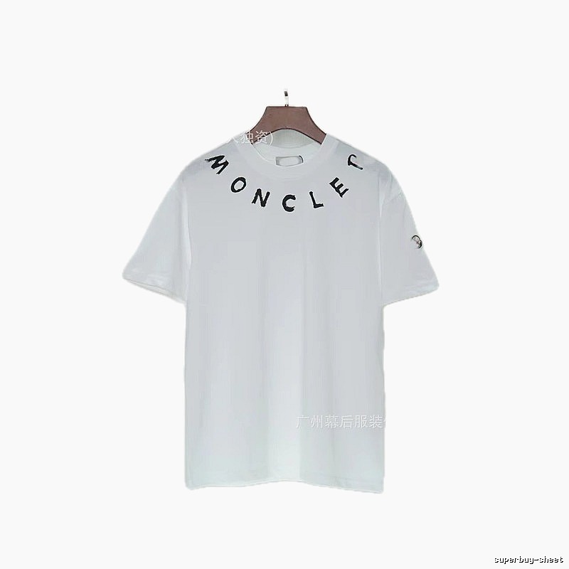 Moncler Graffiti Casual Style White Short-sleeve T-shirt