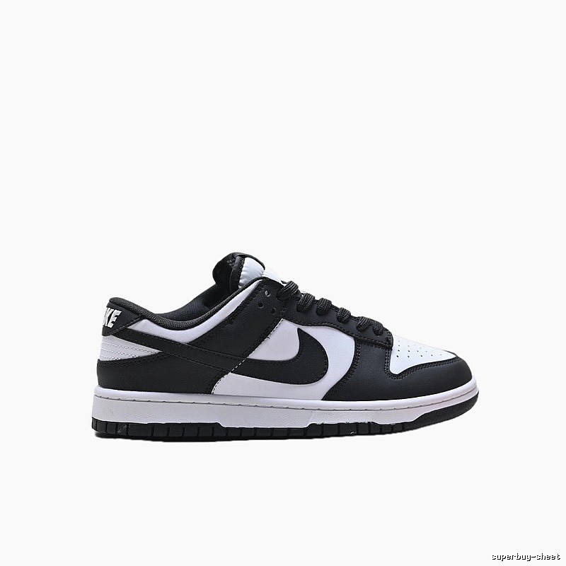 Nike Dunk black and white minimalist style sneakers