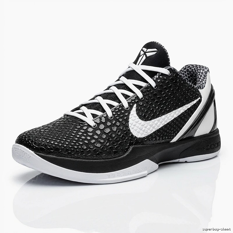 Nike Kobe series black and white trendy basketball shoes