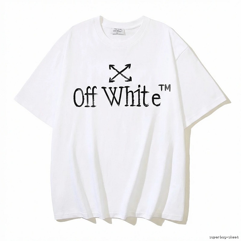 Off-White simple style white T-shirt