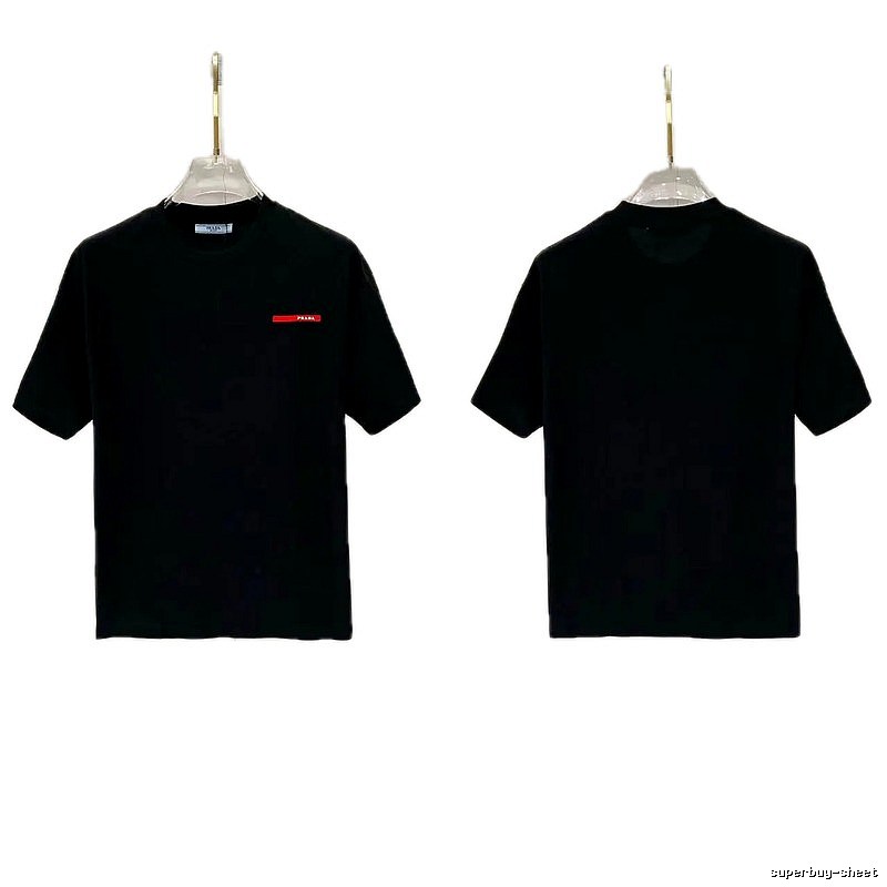 Prada Red Label Minimalist Black Short-sleeve T-shirt