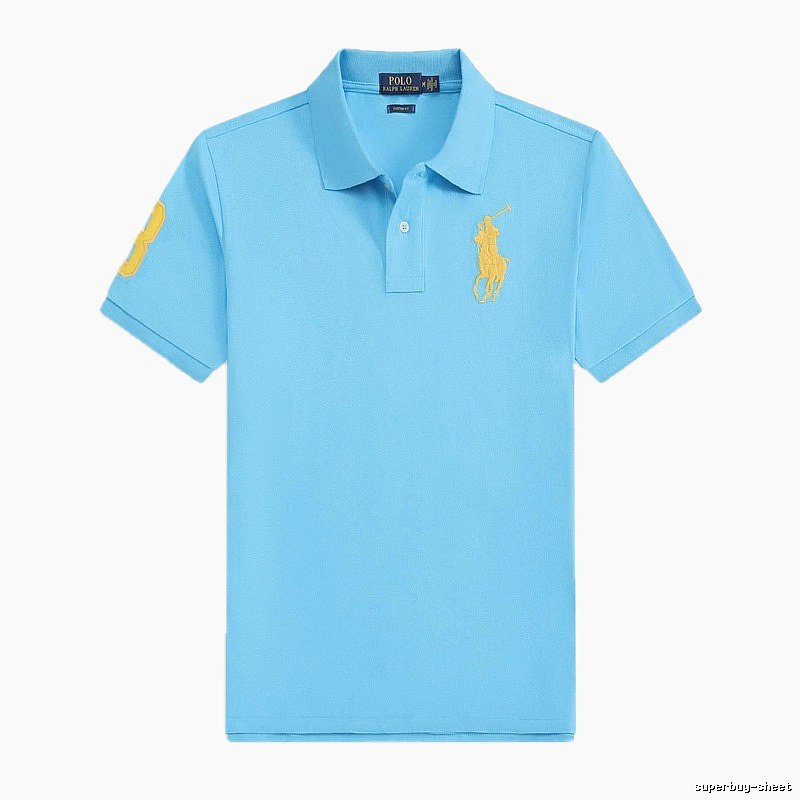 Ralph Lauren Polo series blue short-sleeved shirts