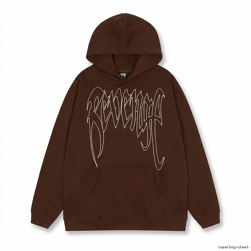 Revenge Gothic Style Dark Coffee Hoodie