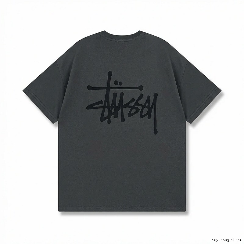 Stussy basic street style gray T-shirt