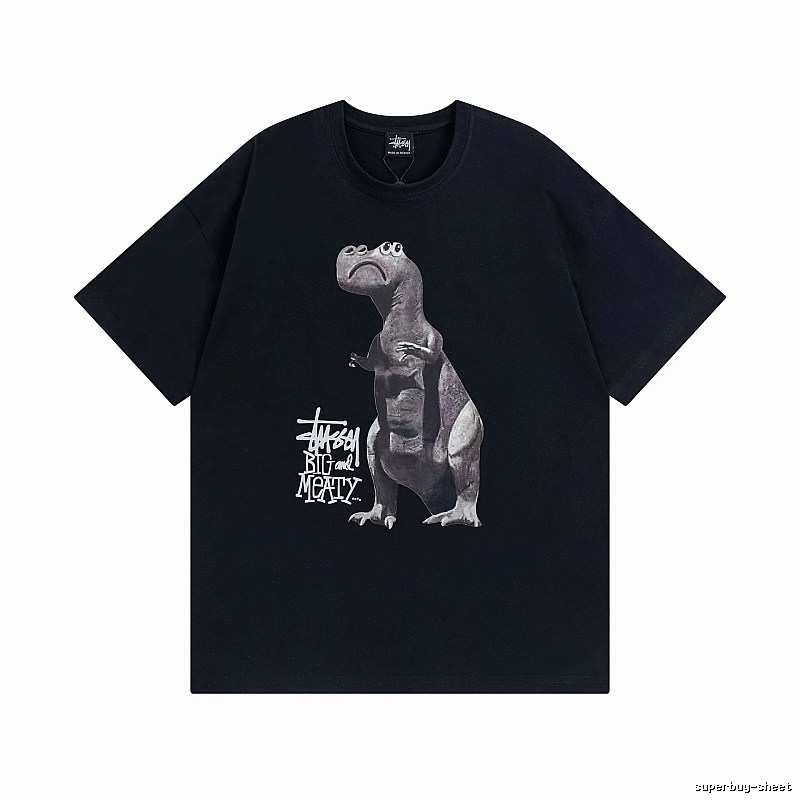 Stussy Black Spider Graphic T-Shirt Visual Accent Logo