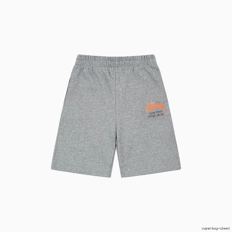 Stussy street-style grey shorts
