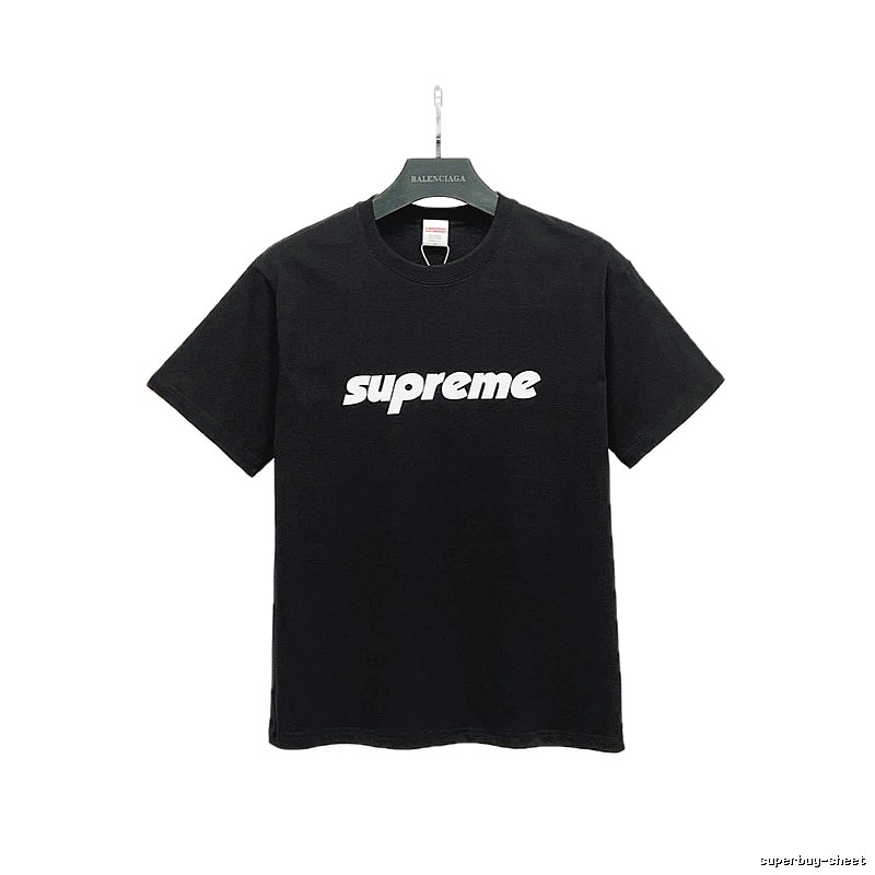Supreme Classic Logo Street Style Black Short-sleeve T-shirt