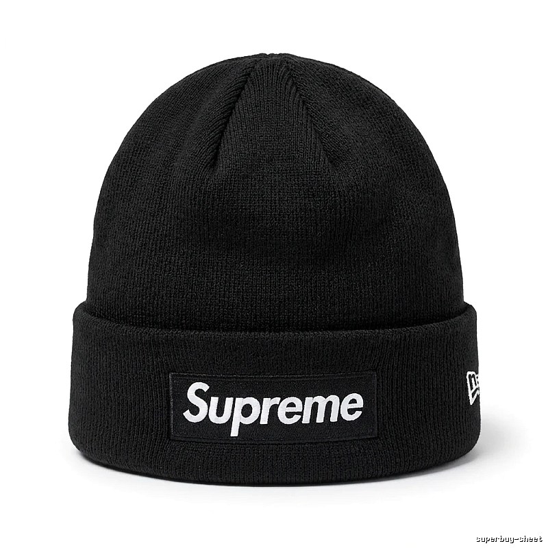 Supreme minimalist style black cold hat