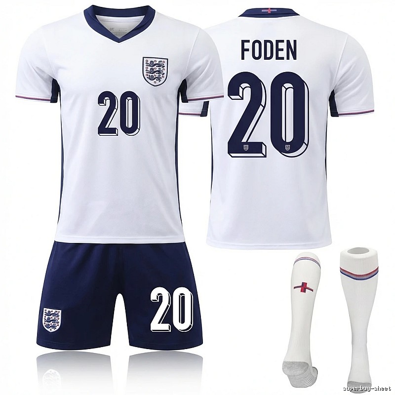 The England Foden No. 20 football jersey.