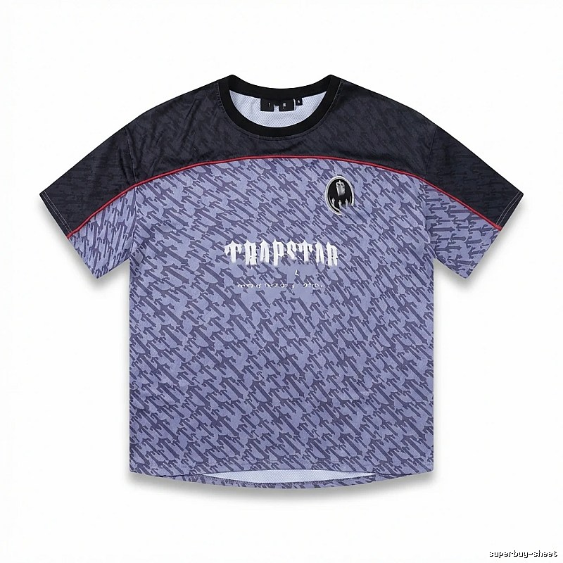 Trapstar Dark Purple and Black Short-sleeve