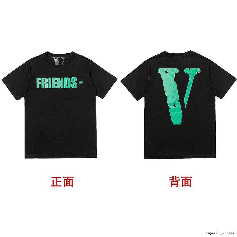 Vlone Logo Detail Logo T-shirt Black Purple Vlone with Relaxed Feel