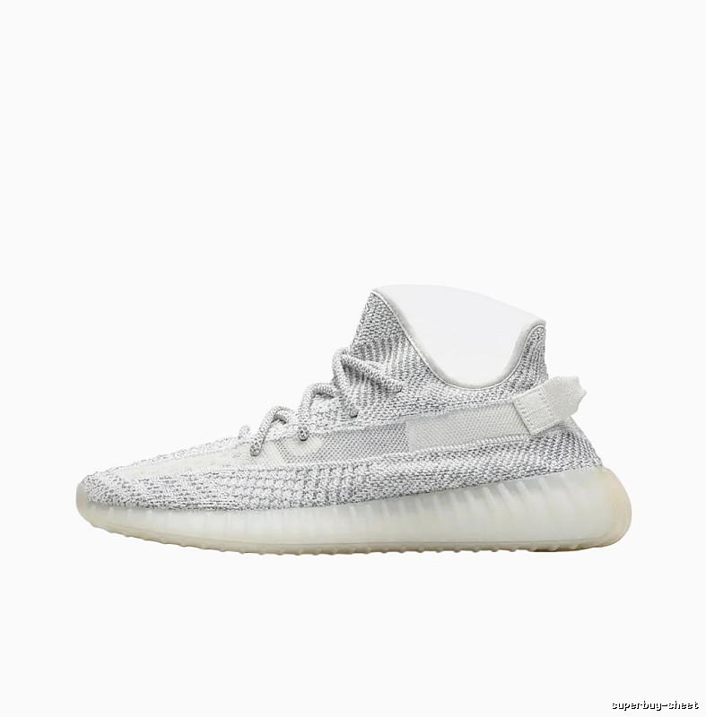 Yeezy 350 minimalist style white shoes